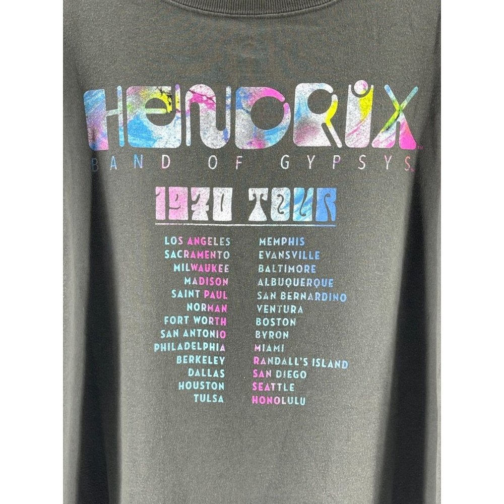 Hendrix Women's Gray 2 Sided Graphic Rock N Roll 1970 Tour Sweatshirt Size XXL - Picture 6 of 10